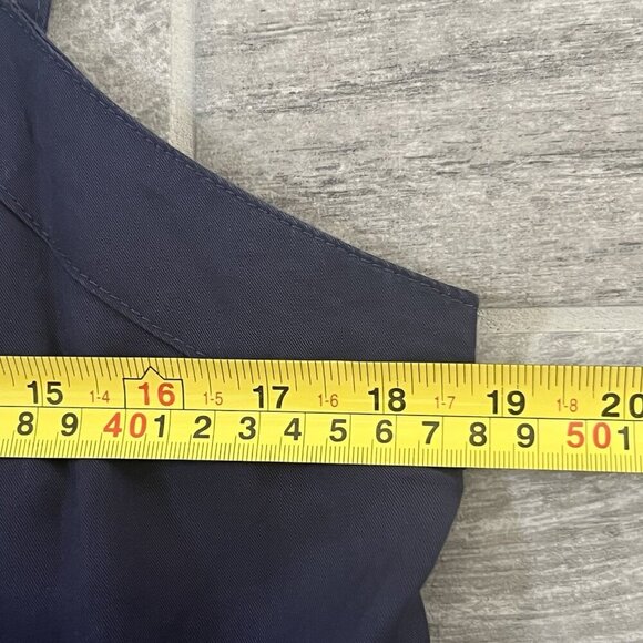 Vince Camuto Women’s Sleeveless Shift Mini Dress Size Medium Navy Blue V Neck - Picture 7 of 8